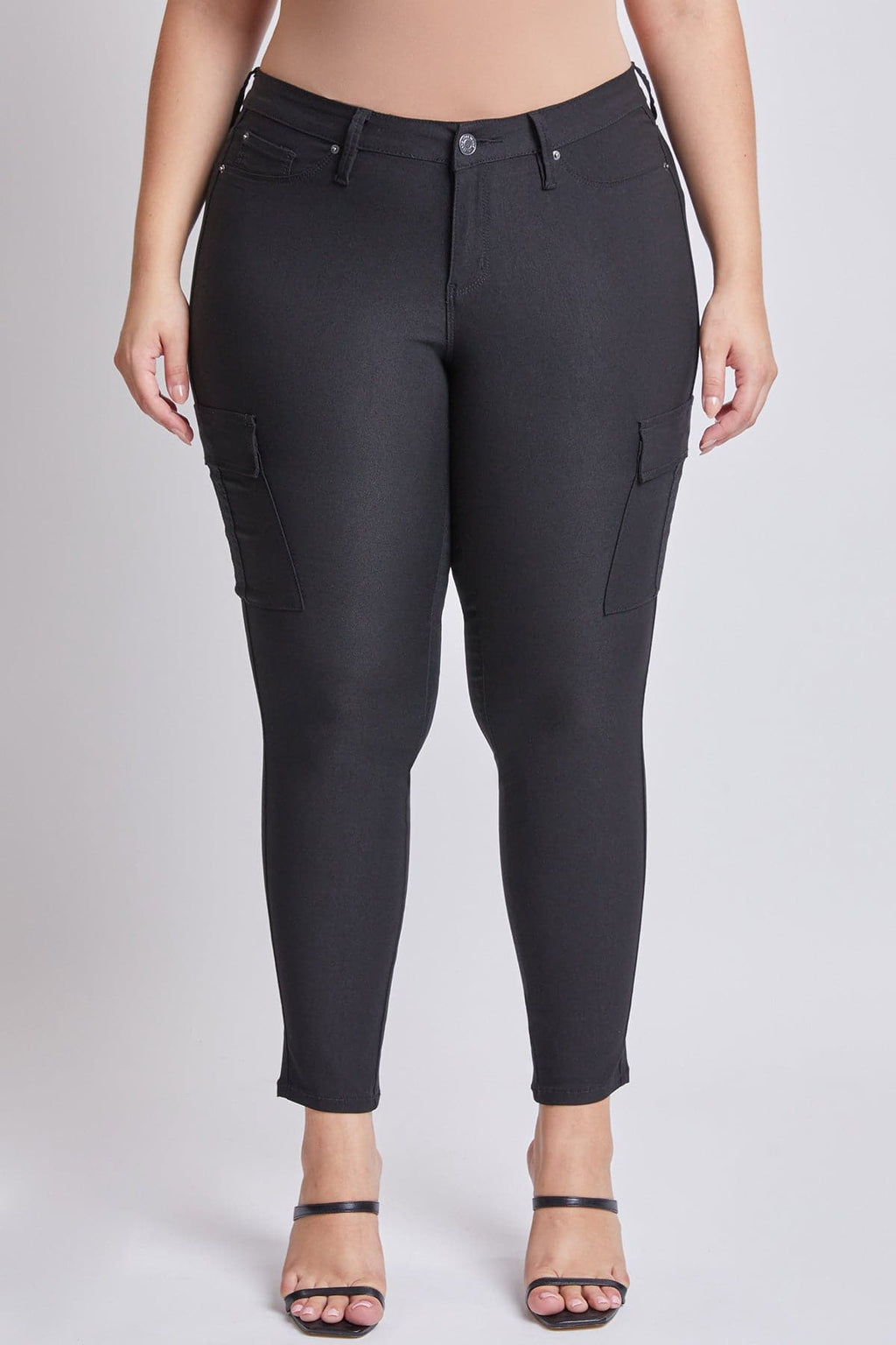 Pantalones cargo pitillo hiperelásticos Plus para mujer