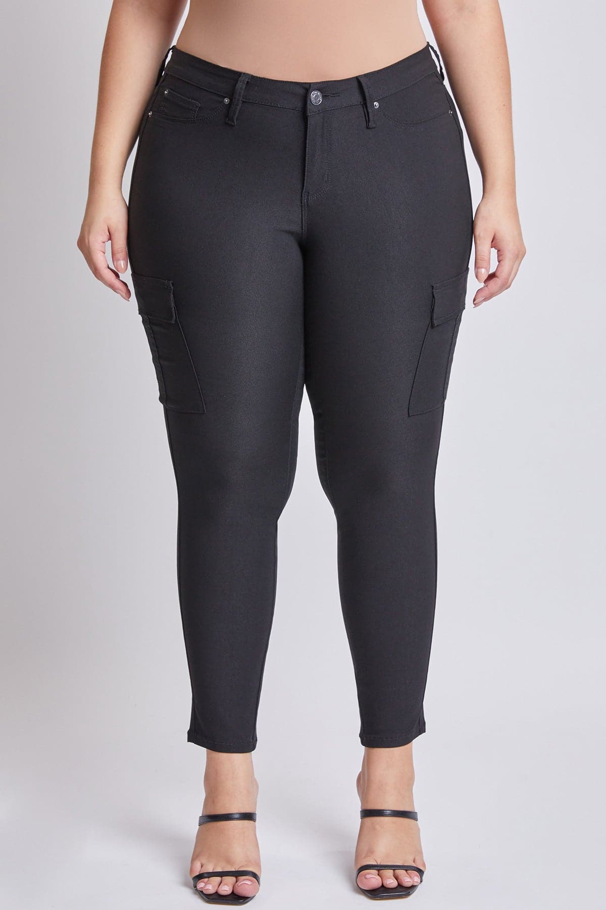 Pantalones cargo pitillo hiperelásticos Plus para mujer