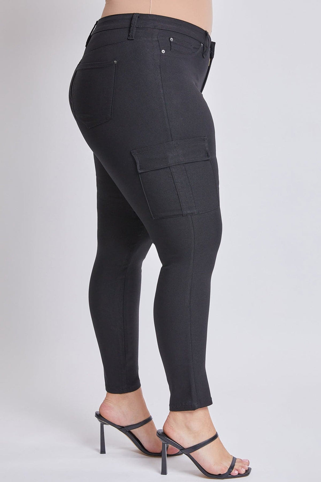 Pantalones cargo pitillo hiperelásticos Plus para mujer