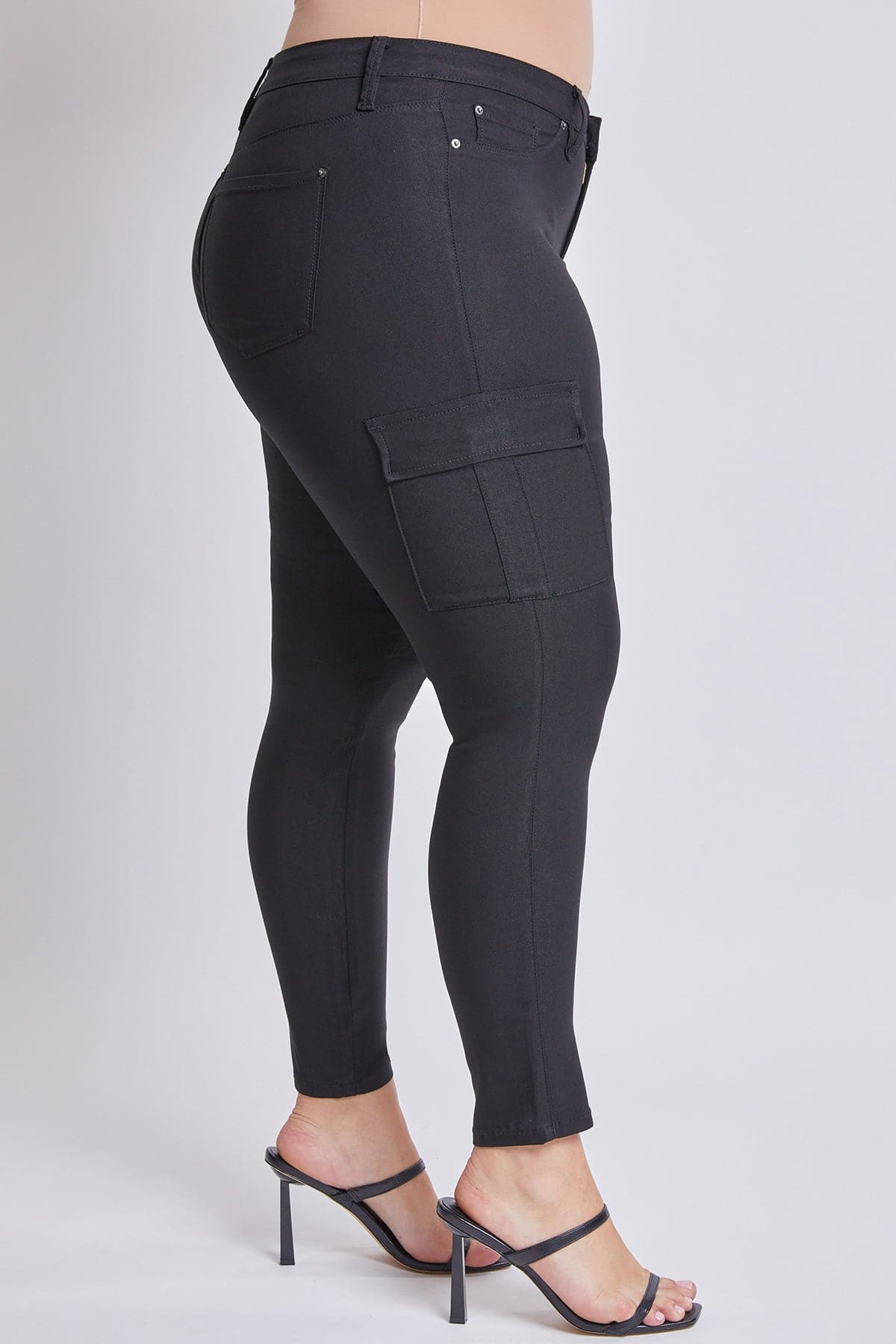 Pantalones cargo pitillo hiperelásticos Plus para mujer