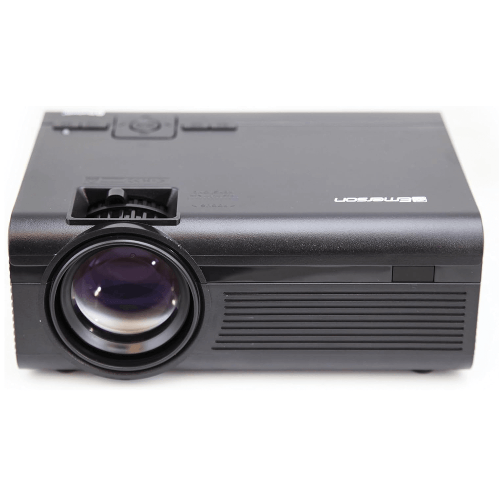 Proyector LCD de cine en casa Emerson de 150" con altavoz integrado