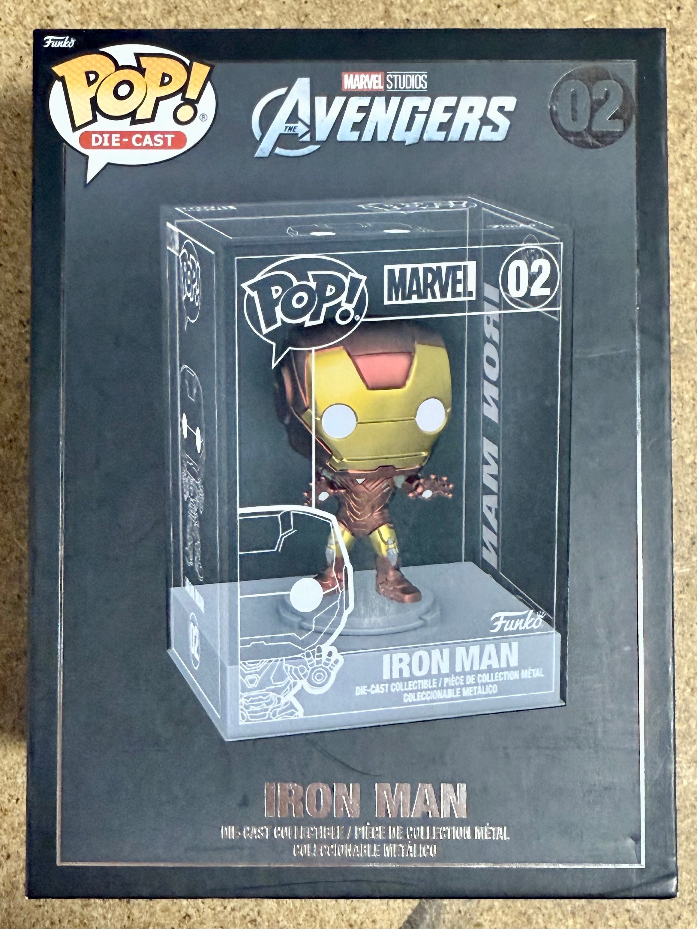 Funko Pop! Die-Cast Iron Man #02 Marvel MCU Avengers Exclusivo de Funko Shop 2021