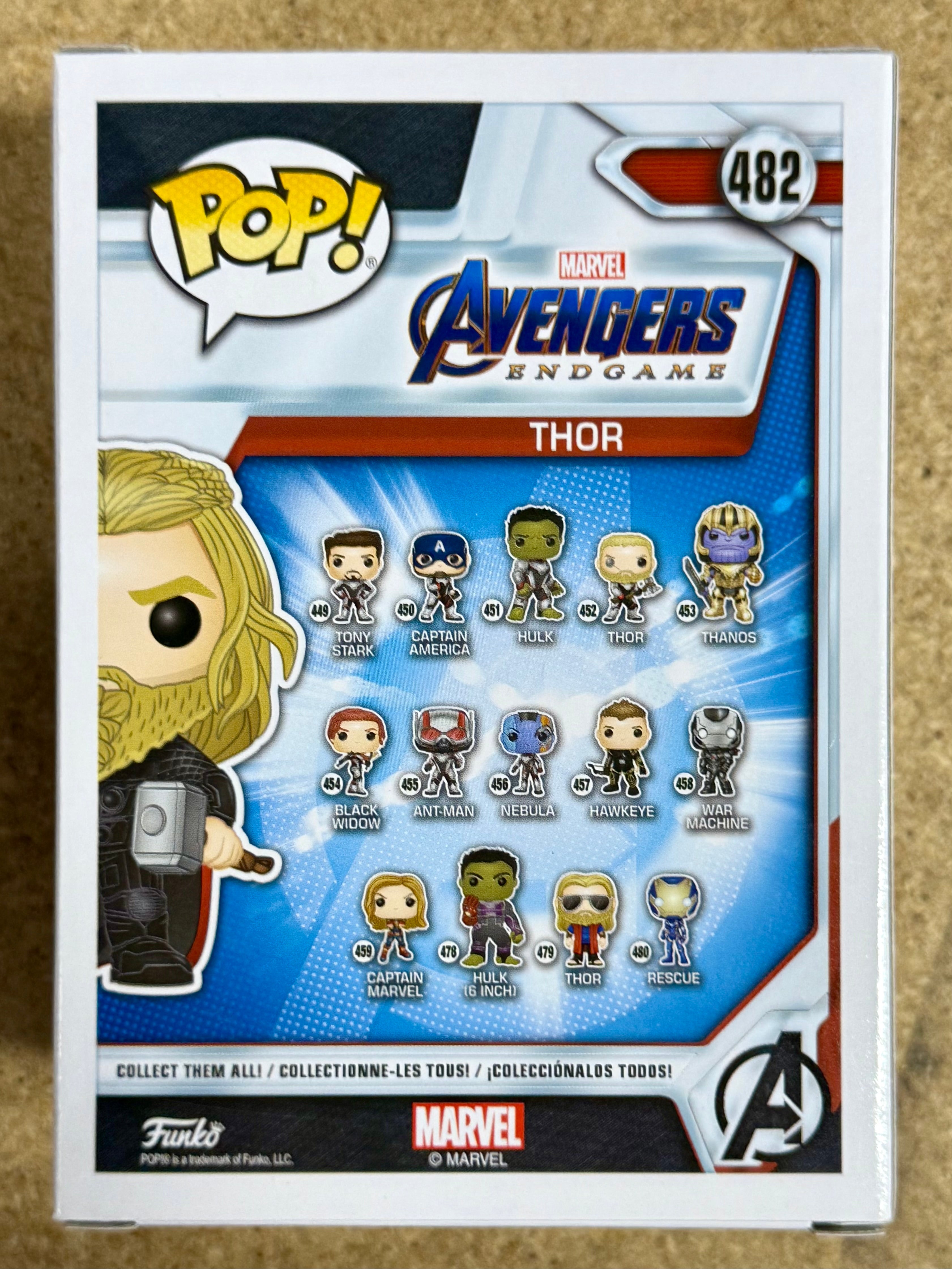 Funko Pop! Marvel Thor #482 Avengers Endgame 2019 Exclusivo de la Bóveda
