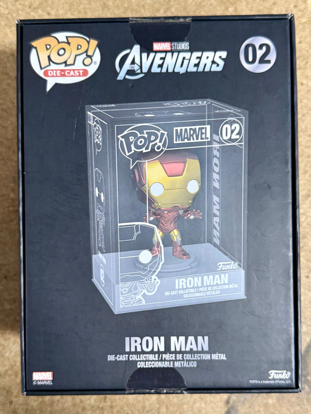 Funko Pop! Die-Cast Iron Man #02 Marvel MCU Avengers Exclusivo de Funko Shop 2021