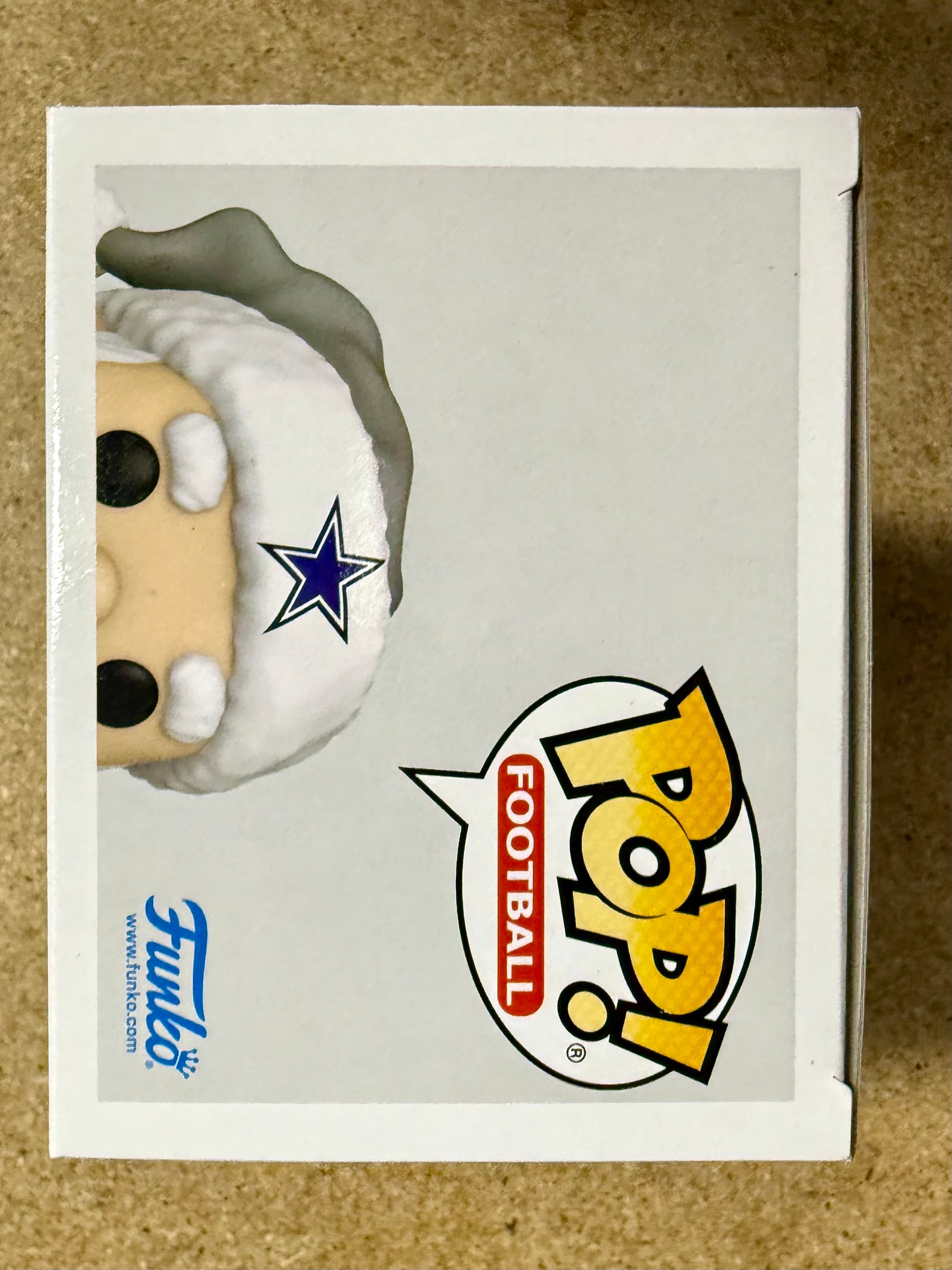 Tony Romo Firmó NFL Santa Dallas Cowboys Exclusivo Funko Pop! #265 JSA COA LEER