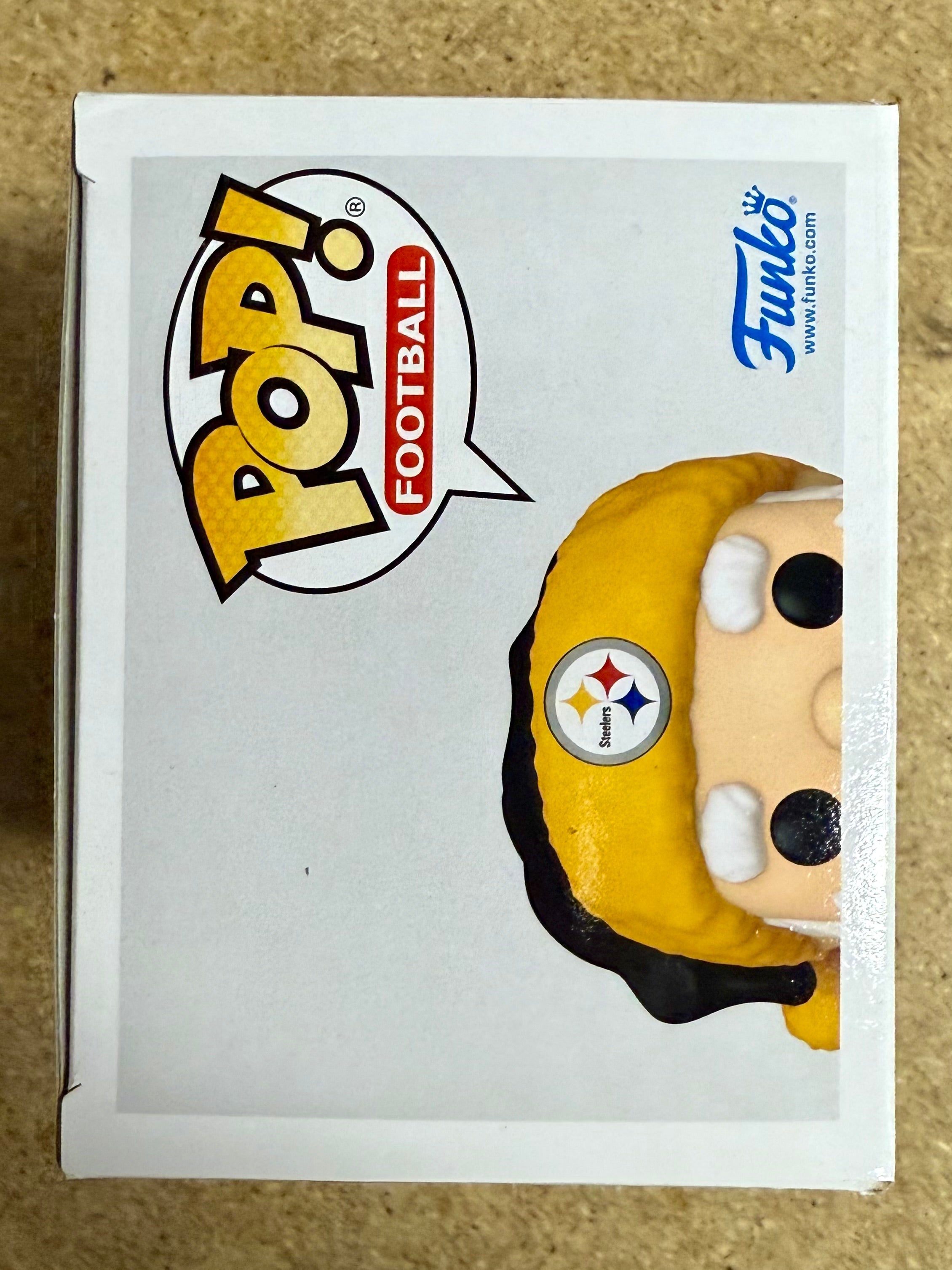 Brett Keisel Funko Pop! de Papá Noel de los Pittsburgh Steelers de la NFL firmado #287 con COA de JSA