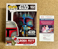 Temuera Morrison Signed Star Wars Boba Fett Funko Pop! #102 Smuggler’s Bounty Vaulted Exclusive With JSA COA