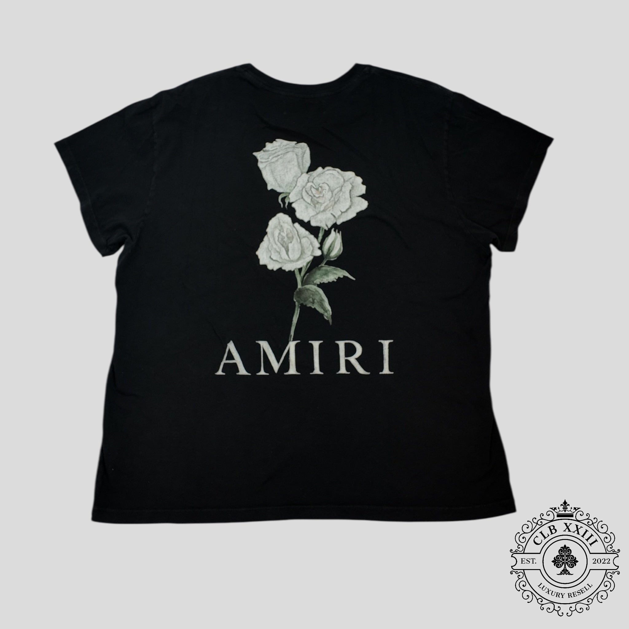 Camiseta Amiri Flower en Negro