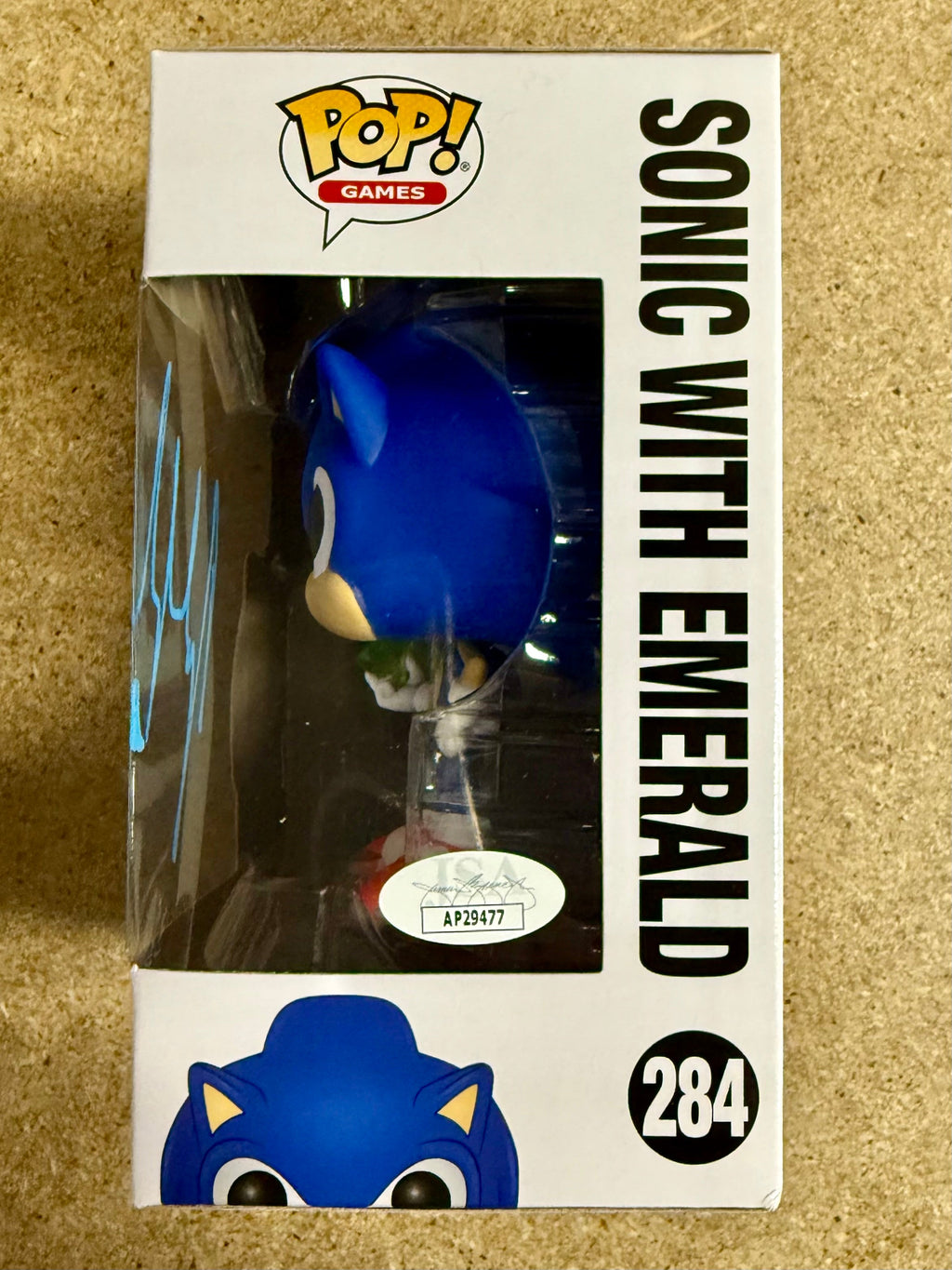 Tahj Mowry Signed Sonic The Hedgehog Funko Pop! #284 With JSA COA