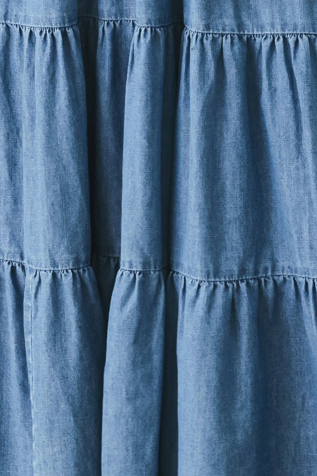 OCEAN SKY DENIM MIDI DRESS