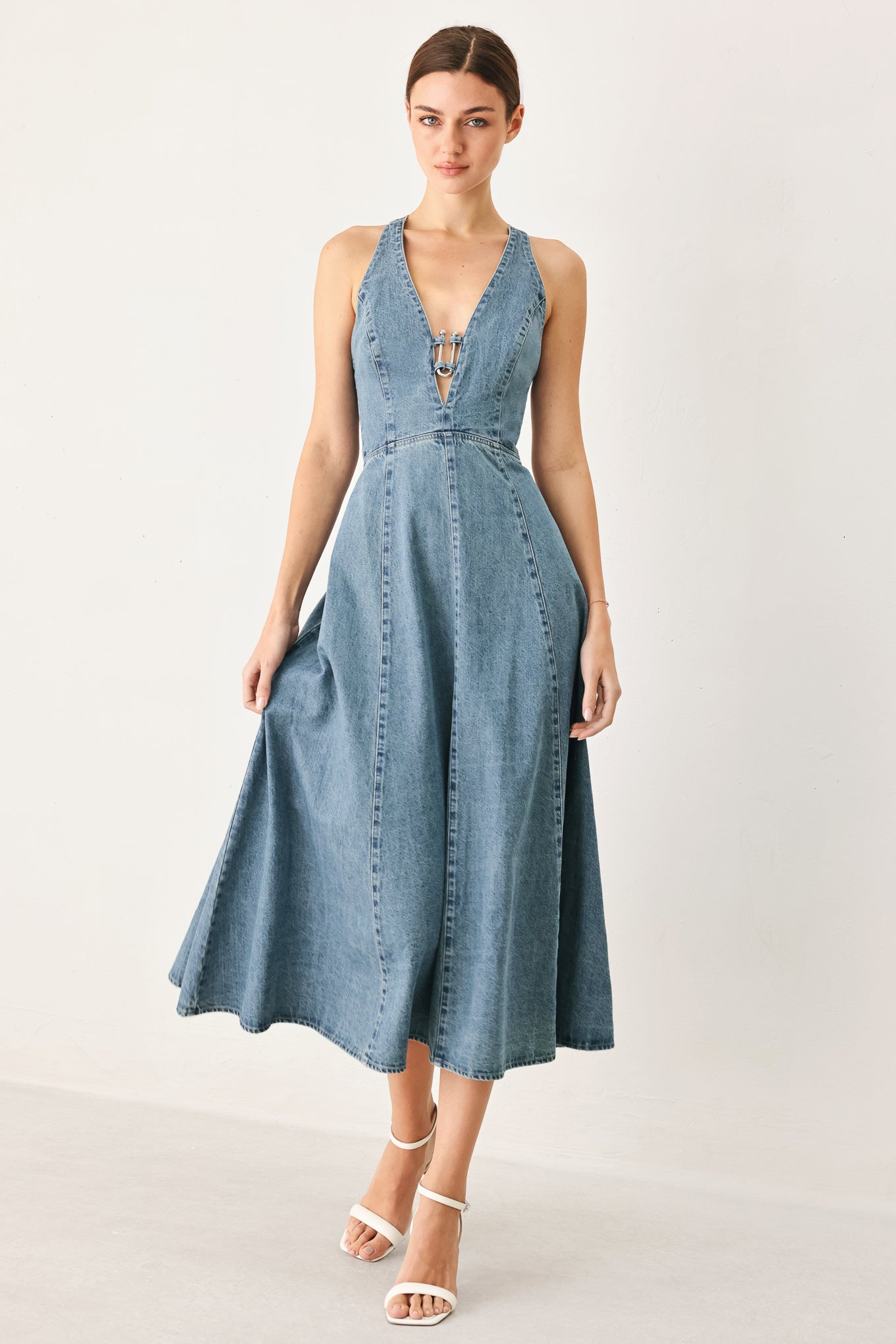 VESTIDO MIDI VAQUERO SUNDAY MUSE