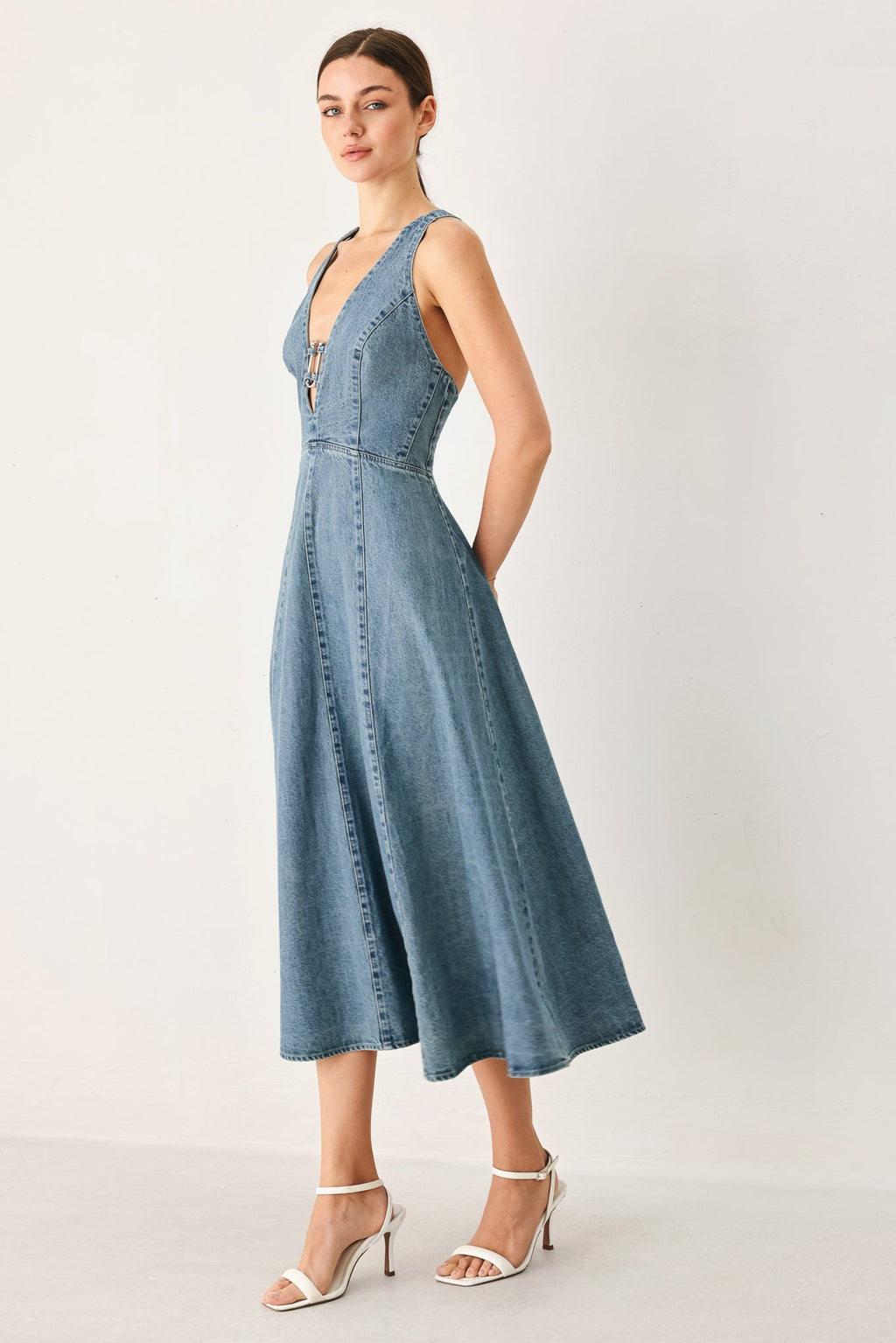 VESTIDO MIDI VAQUERO SUNDAY MUSE