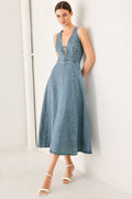 VESTIDO MIDI VAQUERO SUNDAY MUSE