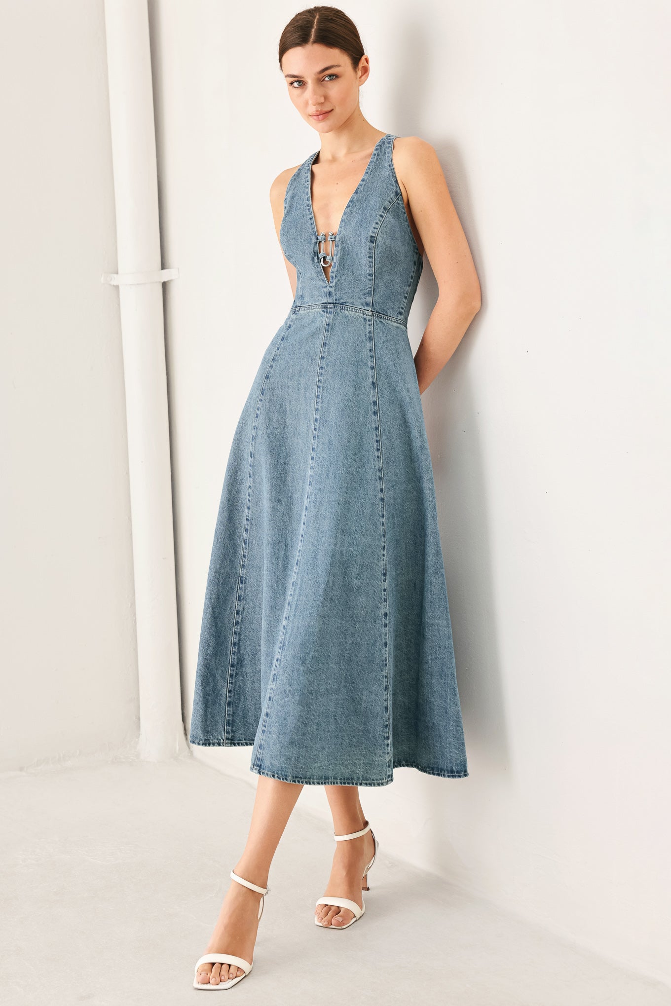 VESTIDO MIDI VAQUERO SUNDAY MUSE