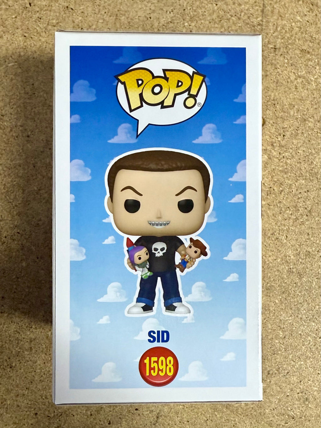 Funko Pop! Disney Pixar Sid Sosteniendo a Woody y Buzz Lightyear #1598 Toy Story 30 Aniversario