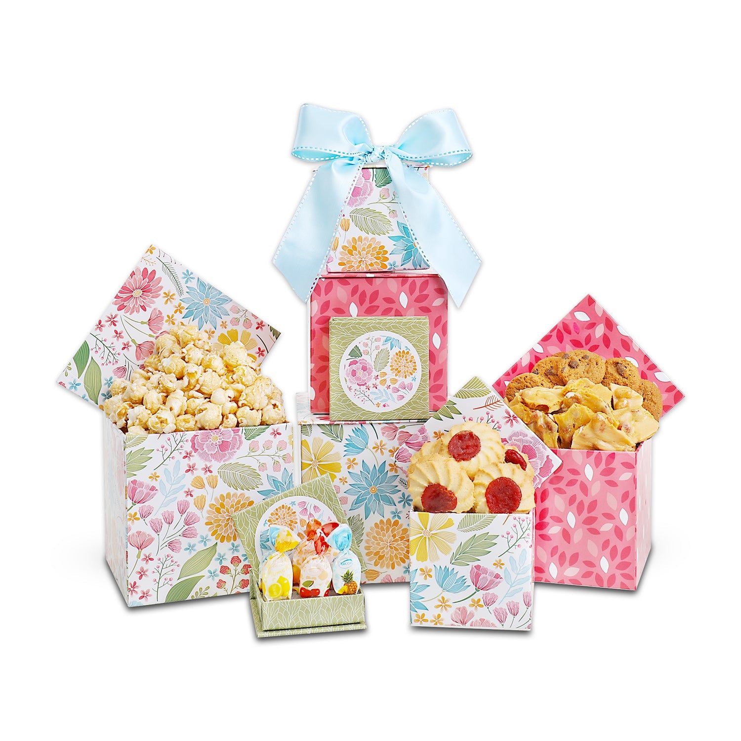 Torre de regalos Floral Blooms para el verano