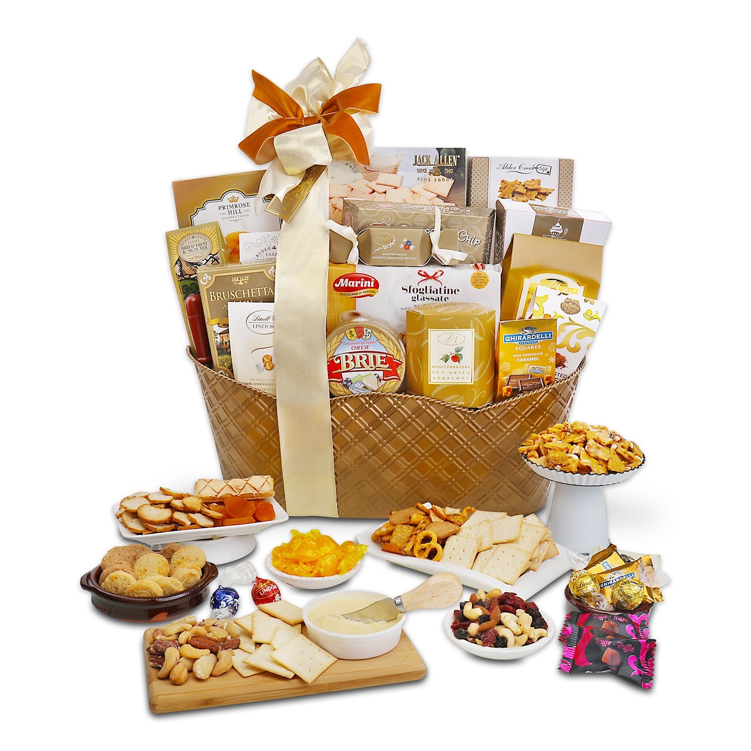 Cesta de regalo corporativa VIP dulce y salada