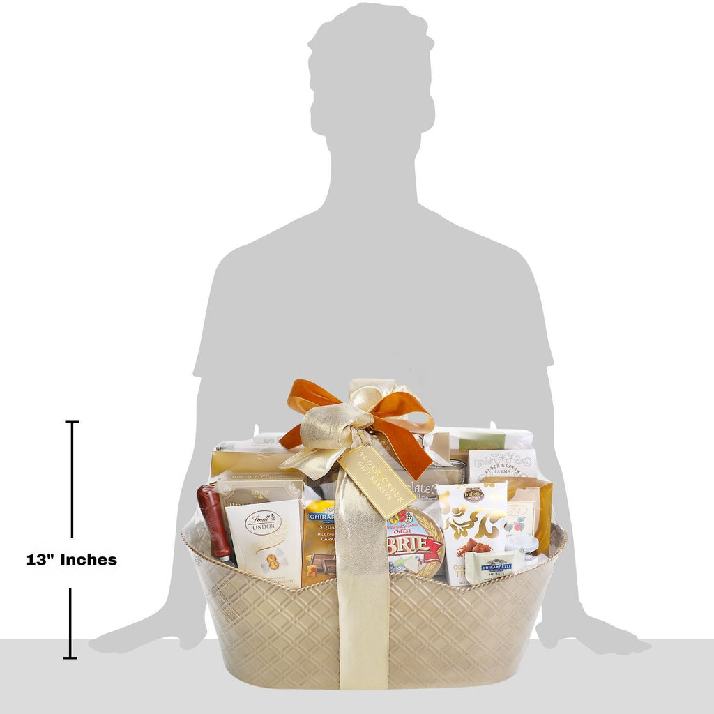 Cesta de regalo corporativa VIP dulce y salada