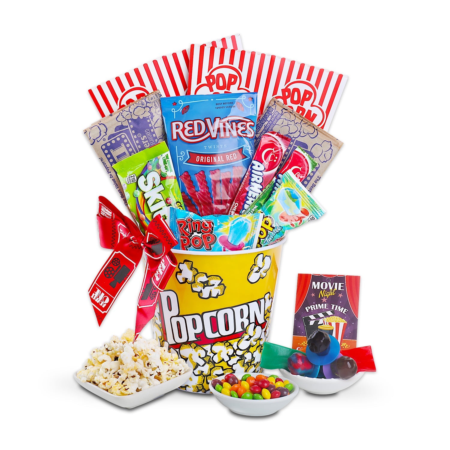 Cesta de regalo: Noche de cine "Pop"ular