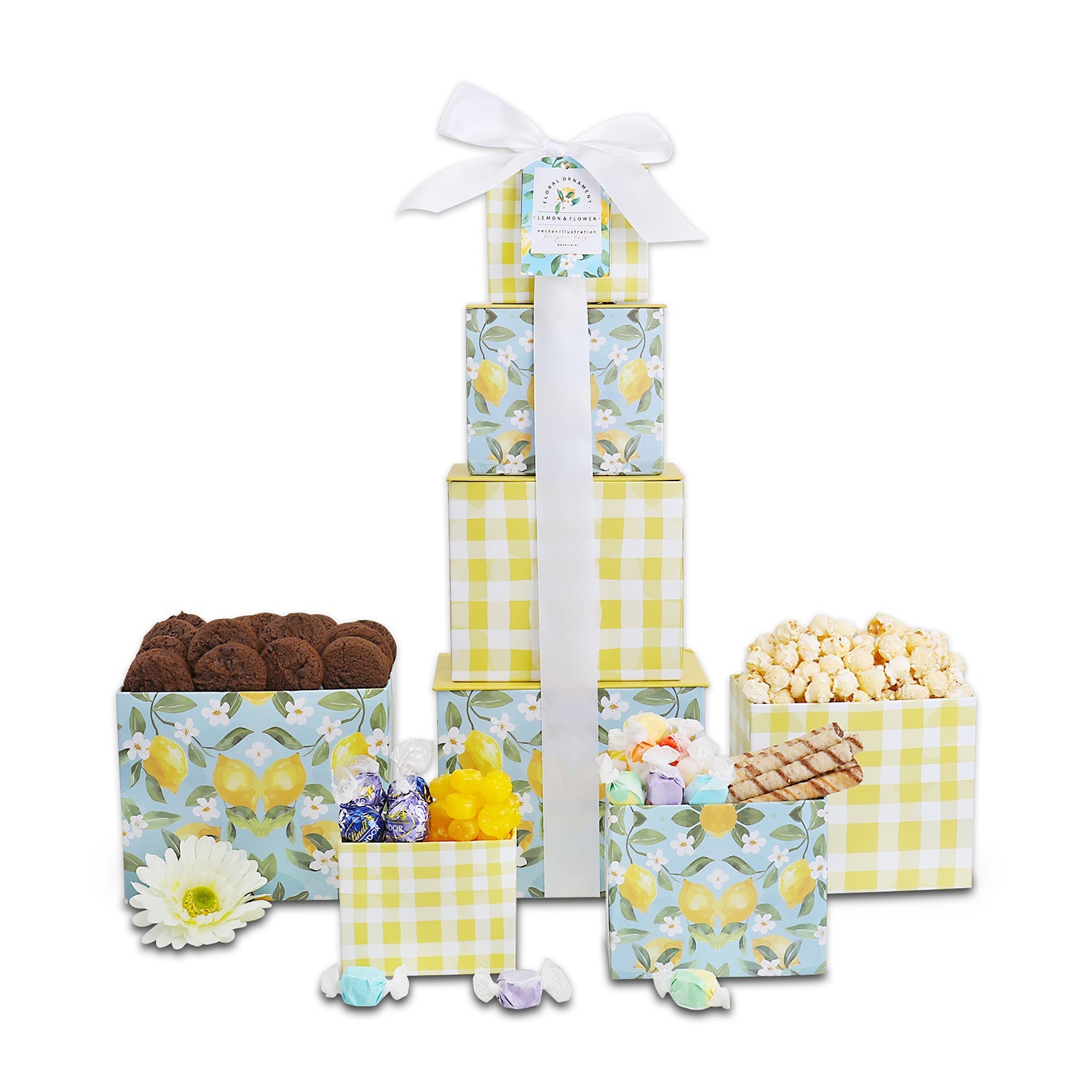Torre de Regalos de Verano Sweet Sunshine Floral