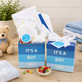 Cesta de regalo para bebé recién nacido: ¡Es un niño!