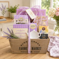 Cesta de regalo: Té relajante de lavanda