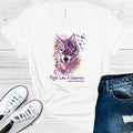 Pelea como un lobo guerrero Camiseta gráfica de concientización sobre el lupus