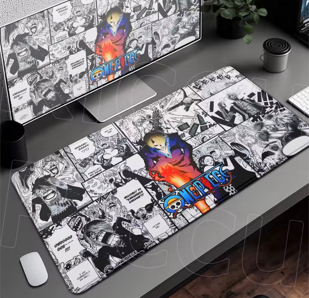 HD peripherals One P-Piece Gaming Mouse Pad Japan Anime Gamer Keyboard PC Mouse Mat Rubber Cartoon Motbook Computer Book cushion