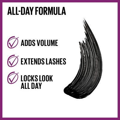 Maybelline Falsies Lash Lift Máscara de Pestañas Voluminizadora y Alargadora Blackest Black 0.32 fl oz - Nueva