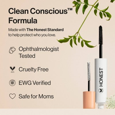 Honest Beauty Extreme Length Máscara de Pestañas y Prebase 2 en 1 0.27 fl oz - Caja Imperfecta