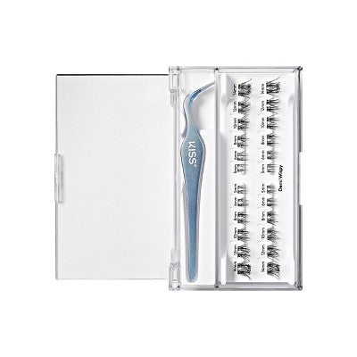 KISS Products imPRESS Pestañas Postizas Adhesivas de Larga Duración Demi Wispy 25 unidades - Caja Imperfecta
