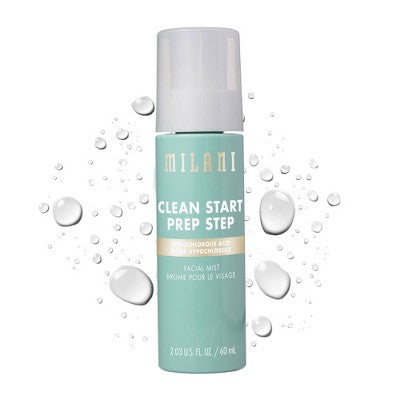 Milani Clean Start Prep Step Spray Facial de Ácido Hipocloroso 2.03 fl oz - Nuevo
