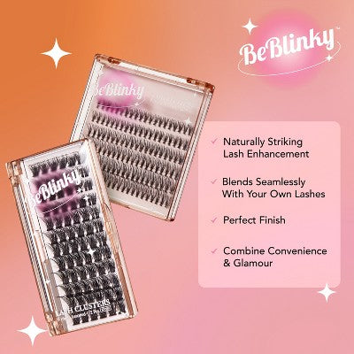 Pestañas Postizas Individuales BeBlinky, Tira Fina, Estilo Wispy, 120 unidades - Nuevo