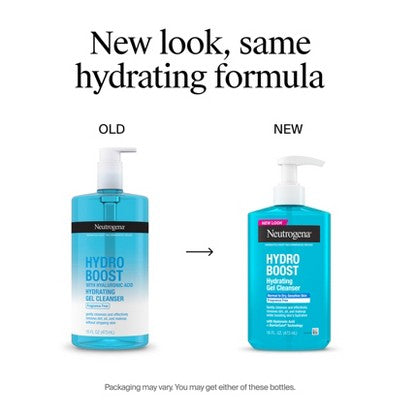 Limpiador Facial Hidratante y Desmaquillante Neutrogena Hydro Boost 16 fl oz - Nuevo