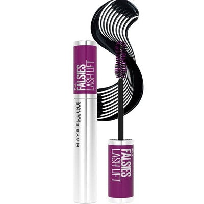 Maybelline Falsies Lash Lift Máscara de Pestañas Voluminizadora y Alargadora Blackest Black 0.32 fl oz - Nueva