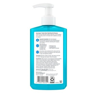 Limpiador Facial Hidratante y Desmaquillante Neutrogena Hydro Boost 16 fl oz - Nuevo