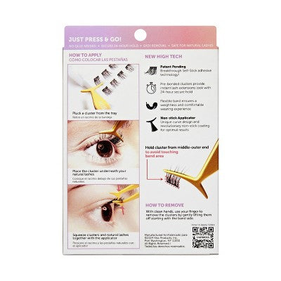 KISS Products imPRESS Pestañas Postizas Adhesivas Naturales y Tupidas 50 unidades - Nuevo
