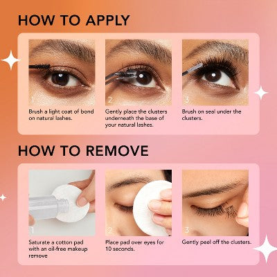 Pestañas Postizas Individuales BeBlinky, Tira Fina, Estilo Wispy, 120 unidades - Nuevo