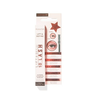 Makeup Revolution 5D Lash Mascara Negro 13.9 ml - Caja Imperfecta