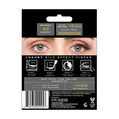Eylure Faux Mink Royal False Eyelashes 4ct - New