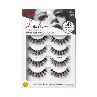 KISS Products Pestañas Postizas Lash Couture 3D Volume Robe 4 unidades - Nuevo