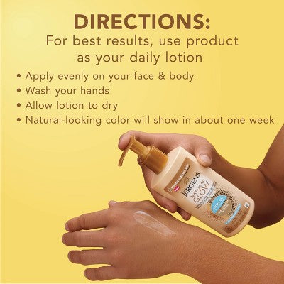 Jergens Natural Glow Hydra Gel Self Tanning Moisturizer for Face and Body Fair to Medium 8.3 fl oz - New