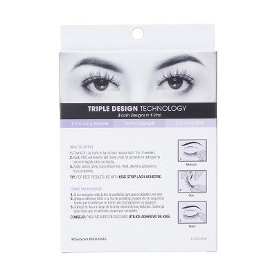 KISS Products Pestañas Postizas Lash Couture 3D Push-Up Babydoll 4u. - Nuevo
