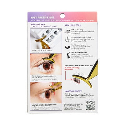 KISS Products imPRESS Pestañas Autoadhesivas Postizas Spiky 20 - Nuevo