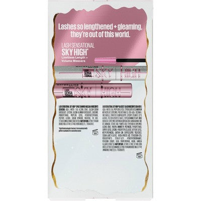Maybelline Holiday Lashes Set de regalo dúo de rímel Lash Sensational Sky High 2 piezas - Caja imperfecta