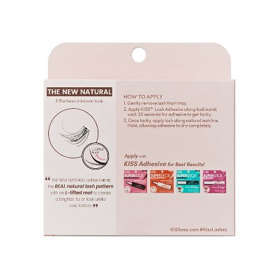 KISS Products El Nuevo Multipack de Pestañas Postizas Natural Trio 60 unidades - Caja Imperfecta