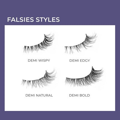 KISS Products imPRESS Pestañas Postizas Adhesivas de Larga Duración Demi Wispy 25 unidades - Caja Imperfecta