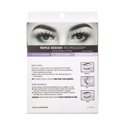 KISS Products Pestañas Postizas Lash Couture 3D Volume Robe 4 unidades - Nuevo