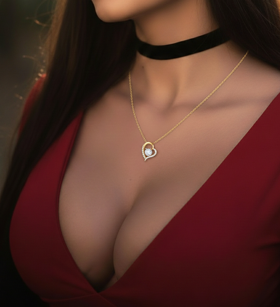 PARA MI AMOR DE PARTE DE SU ESPOSO COLLAR - REGALO PERFECTO PARA SAN VALENTÍN - Collar Premium Amor Eterno (SKUJ12-295)