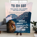 Manta de regalo especial para hijo - Un gran abrazo cálido de papá